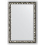 Зеркало с фацетом в багетной раме поворотное Evoform Exclusive 119x179 см, византия серебро 99 мм (BY 3624)