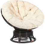 Кресло-качалка TetChair Papasan w 23/01 B с подушкой, Античный коричневый