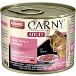 Консервы Animonda CARNY Adult с говядиной, индейкой и креветками для кошек 200г (83708)