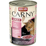 Консервы Animonda CARNY Adult с говядиной, индейкой и креветками для кошек 400г (83724)