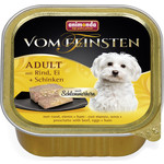 Консервы Animonda Vom Feinsten Adult меню для гурманов с говядиной, яйцом и ветчиной для привередливых собак 150г (82667)