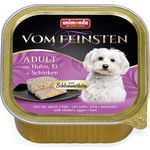 Консервы Animonda Vom Feinsten Adult меню для гурманов с курицей, яйцом и ветчиной для привередливых собак 150г (82646)