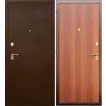 Дверь SD Prof-2 Стандарт входная 2050х880 металлическая Медный антик/Итальянский орех (правая)