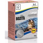 Консервы BOZITA Large Chunks in Jelly with Salmon кусочки в желе с лососем здоровая кожа и шерсть для кошек крупных пород 190г (2165)