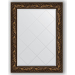 Зеркало с гравировкой поворотное Evoform Exclusive-G 79x106 см, в багетной раме - византия бронза 99 мм (BY 4201)