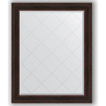 Зеркало с гравировкой поворотное Evoform Exclusive-G 99x124 см, в багетной раме - темный прованс 99 мм (BY 4377)