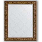 Зеркало с гравировкой поворотное Evoform Exclusive-G 100x125 см, в багетной раме - виньетка состаренная бронза 109 мм (BY 4384)