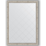 Зеркало с гравировкой поворотное Evoform Exclusive-G 131x186 см, в багетной раме - римское серебро 88 мм (BY 4491)