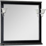 Зеркало Aquanet Валенса 100 черный краколет/серебро (180297)