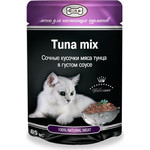 Паучи Gina Tuna Mix сочные кусочки мяса тунца в густом соусе для кошек 85г (420978)