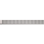 Решетка AlcaPlast Line нержавеющая сталь глянцевая (LINE-1150L)