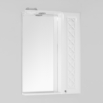 Фото Зеркало-шкаф Style line Канна Люкс 60 с подсветкой, белый (4650134470741) купить недорого низкая цена