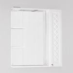 Зеркало-шкаф Style line Канна Люкс 75 с подсветкой, белый (ЛС-00000295)