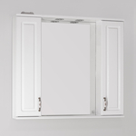 Фото Зеркало-шкаф Style line Олеандр-2 Люкс 90 с подсветкой, белый (4650134470857) купить недорого низкая цена