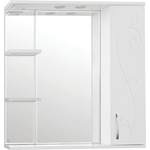 Зеркало-шкаф Style line Панда Фьюжн 80 с подсветкой, белый (4650134470444)