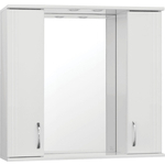 Зеркало-шкаф Style line Панда 80 с подсветкой, белый (ЛС-00000125)