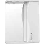 Зеркало-шкаф Style line Панда Волна 60 с подсветкой, белый (4650134470383)