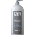 OLLIN PROFESSIONAL PREMIER FOR MEN Шампунь для волос и тела освежающий Shampoo Hair&Body Refreshening 1000мл