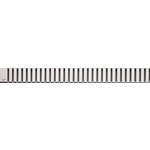 Решетка AlcaPlast Line нержавеющая сталь матовая (LINE-1150M)