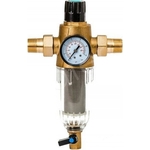 Фильтр предварительной очистки Гейзер Бастион 7508075233 (3/4 для холодной воды, с регулятором давления, с манометром d60) (32680)
