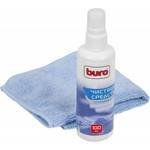 Чистящие средство Buro BU-S/MF комплект для очистки экранов и оптики, микрофибра + спрей