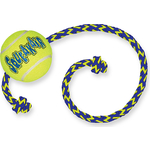 Игрушка KONG Air Squeaker Tennis Ball with Rope "Теннисный мяч" с канатом средний для собак