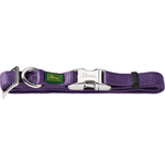 Ошейник Hunter Collar Vario Basic ALU-Strong S/15 (30-45см) нейлон с металлической застежкой фиолетовый для собак