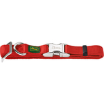 Ошейник Hunter Collar Vario Basic ALU-Strong S/15 (30-45см) нейлон с металлической застежкой красный для собак