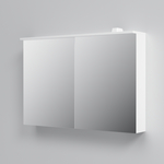 Зеркальный шкаф Am.Pm Spirit 2.0 100 с подсветкой, белый (M70AMCX1001WG)