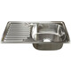 Кухонная мойка Mixline Врезная 42х76 с сифоном, нержавеющая сталь 0,6 мм (4630030632412)