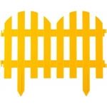 Забор декоративный Grinda 28х300см желтый "Палисадник" (422205-Y)