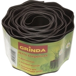 Лента бордюрная Grinda цвет коричневый 10 см на 9 м