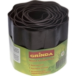 Лента бордюрная Grinda цвет коричневый 15 см на 9 м