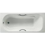 Чугунная ванна Roca Malibu 150x75 Antislip, с отверстиями для ручек (A2315G000R)