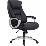 Кресло офисное Brabix Grand EX-500 натуральная кожа черное (530861)