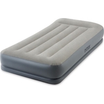 Надувная кровать Intex Pillow Rest Mid-Rise Bed (Twin) 99х191х30см с подголовником, встр.насос 220В, 64116