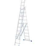 Лестница трехсекционная СибрТех 10 ступеней (97820)
