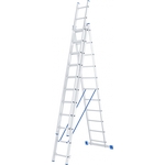 Лестница трехсекционная СибрТех 11 ступеней (97821)