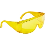 Очки защитные СибрТех открытого типа, желтые, ударопрочный поликарбонат (89157)