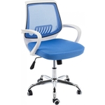 Компьютерное кресло Woodville Ergoplus белое/голубое