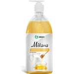 Жидкое крем-мыло GRASS "Milana" молоко и мед, 1л