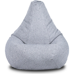Кресло Шарм-Дизайн Груша рогожка светло-серый