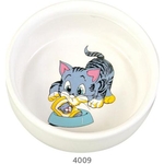 Миска TRIXIE керамическая для кошек 300мл*ф11см (4009)