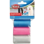 Пакеты TRIXIE для уборки за собаками цветные для всех диспенсеров 3л х 3рулона по 15шт в рулоне (22845)