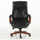 Кресло офисное Brabix Infinity EX-707 дерево/натуральная кожа, черное (531826)