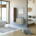 Мебель для ванной Aqwella Майами 60x45 дуб сонома/белый