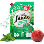 Гель для мытья посуды и детских принадлежностей Jundo Green tea with Mint, с гиалуроновой кислотой, концентрат, запаска 800 мл