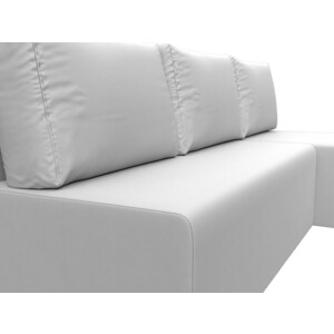 фото Угловой диван артмебель поло экокожа белый правый угол