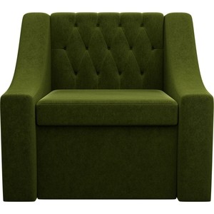 Кресло АртМебель Мерлин микровельвет зеленый