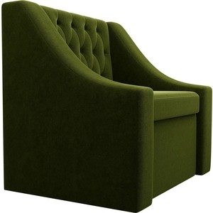 Кресло АртМебель Мерлин микровельвет зеленый